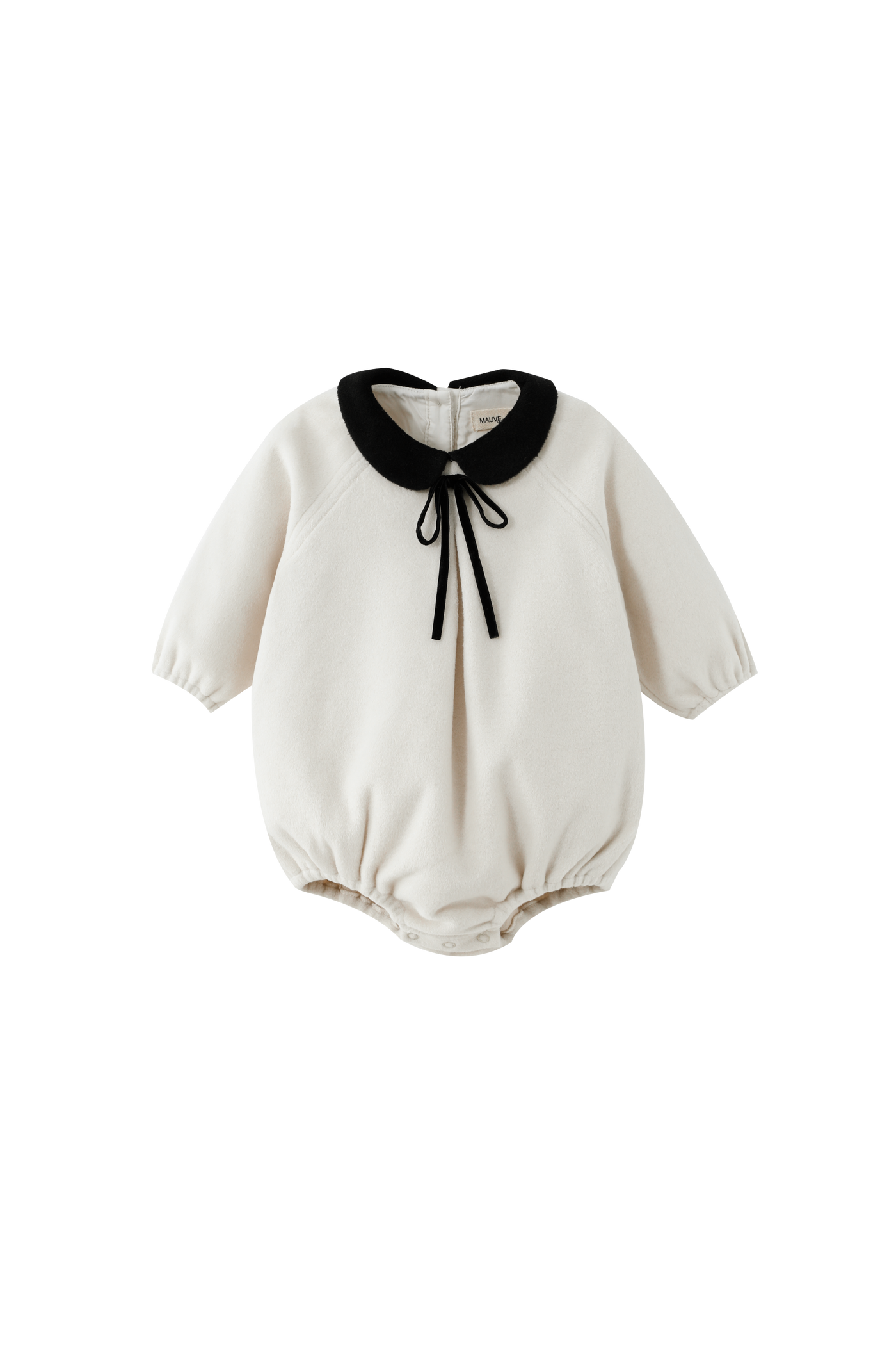 Peter Pan Collared Wool Romper