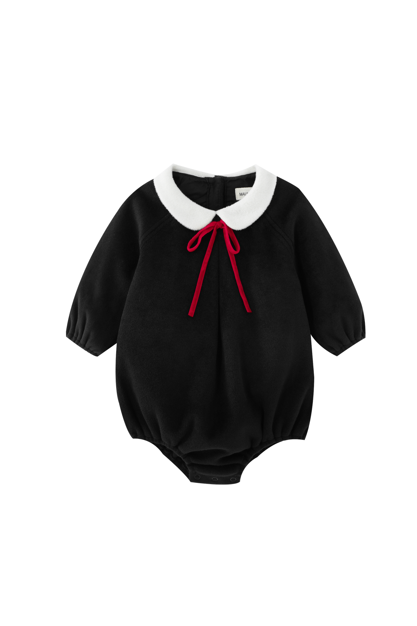 Peter Pan Collared Wool Romper