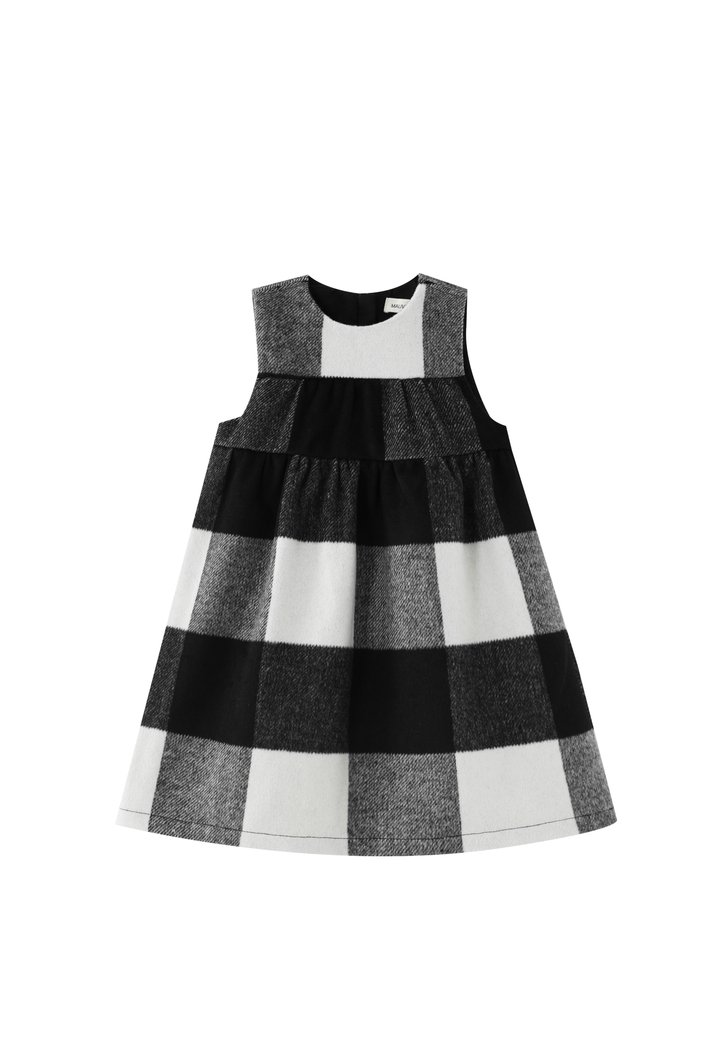 Wool Plaid Midi Jumper