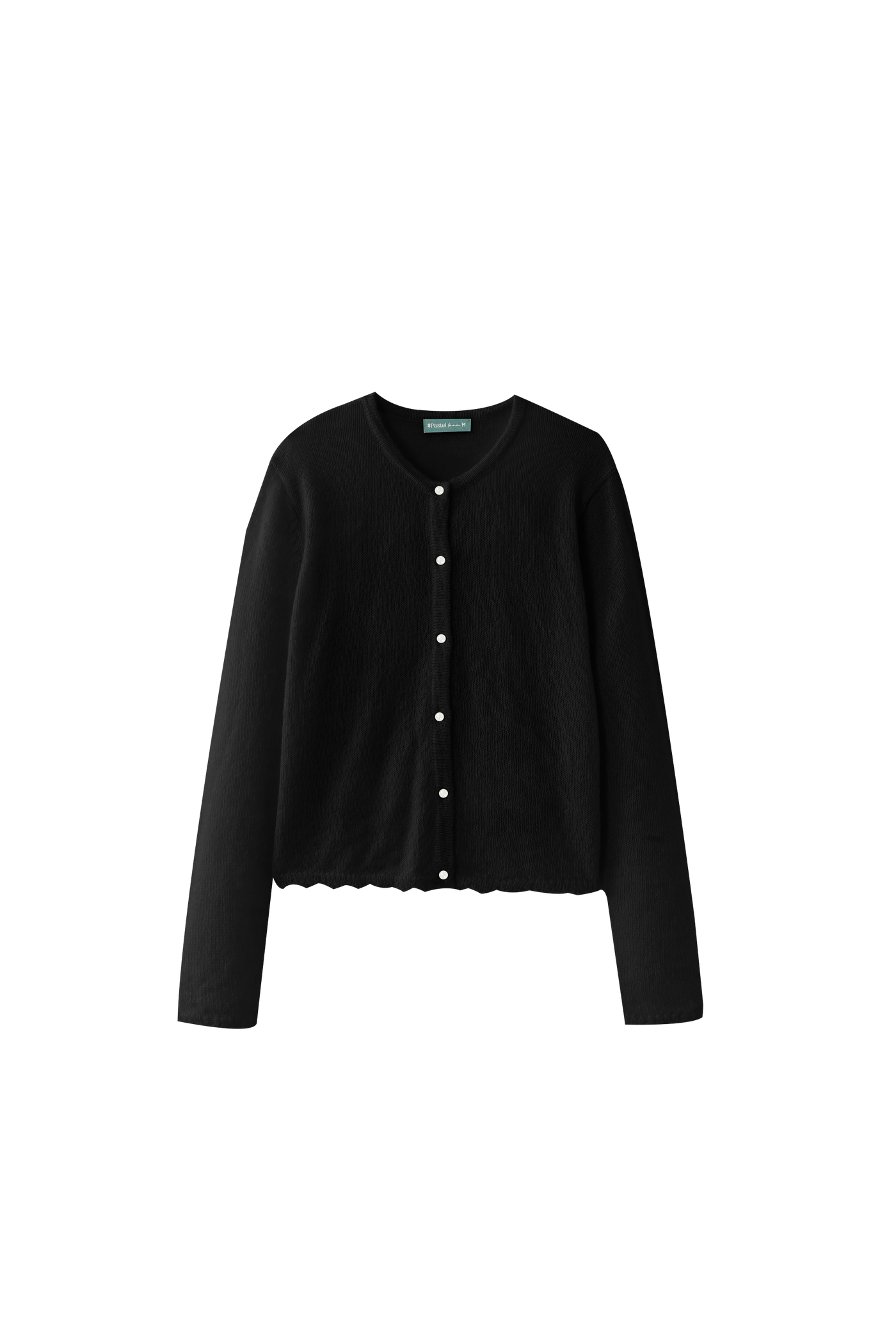 Mohair Button - BLACK