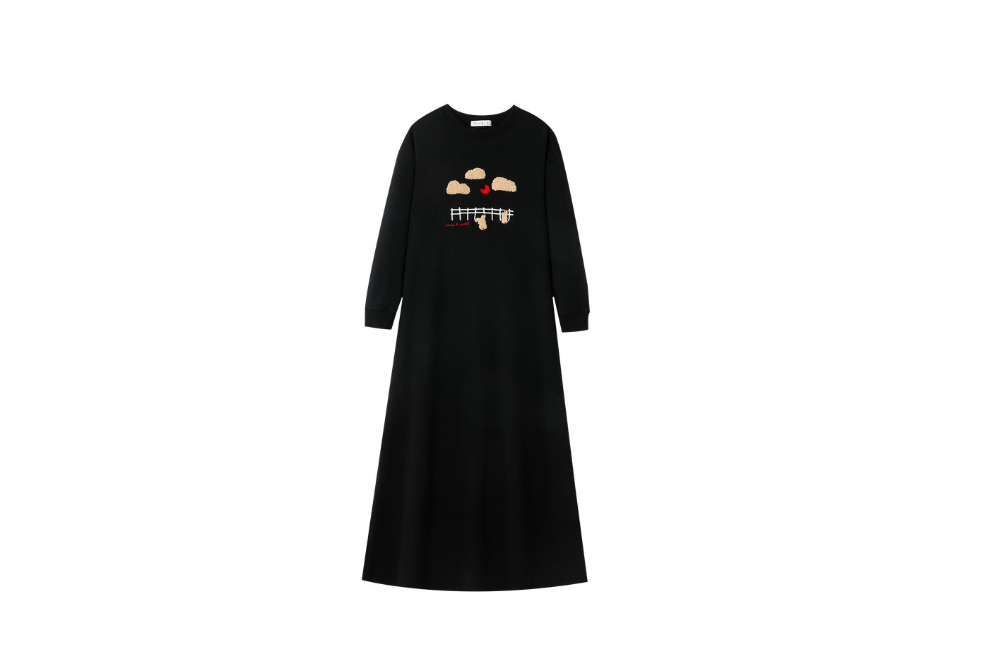 Cozy Nightgown With Sherpa Graphic