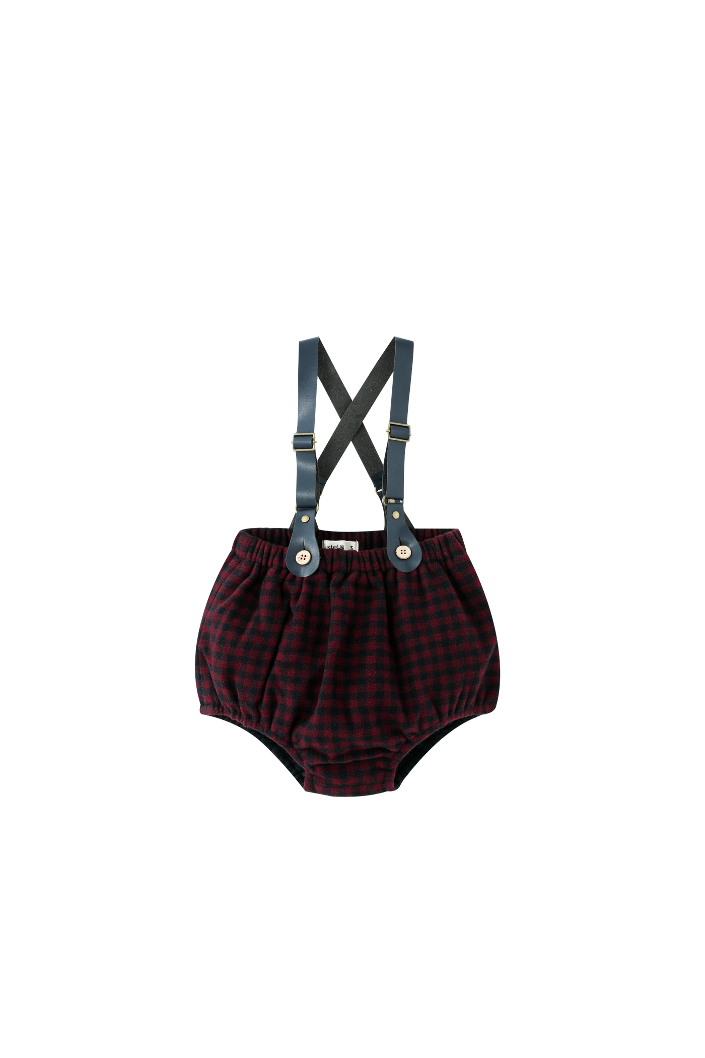 Leather Suspender Checkered Bloomer