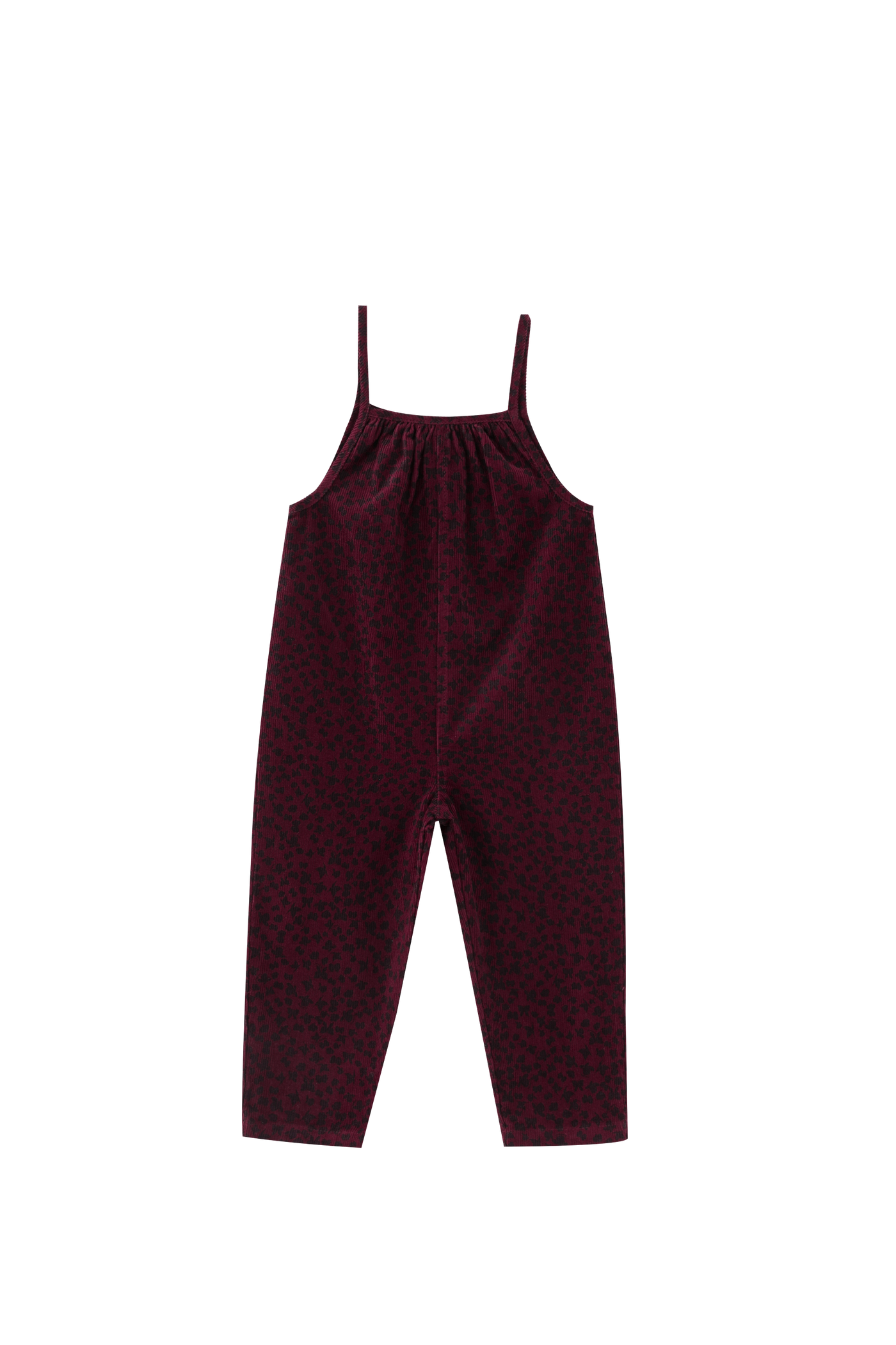Butterfly Printed Corduroy Romper