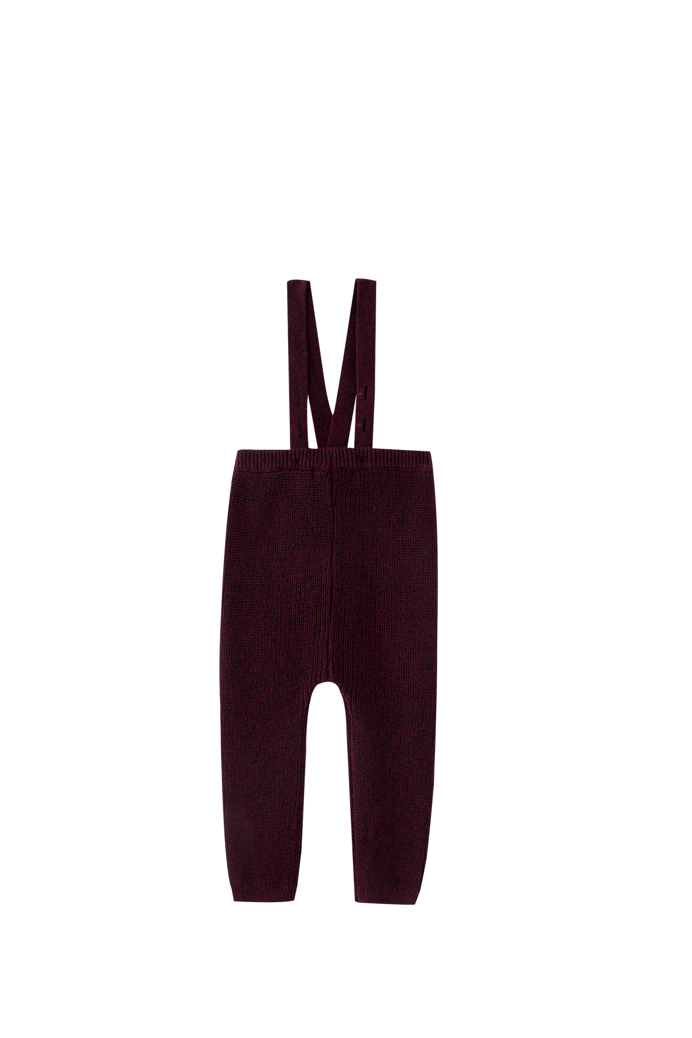 Burgundy Marled Suspendered Legging