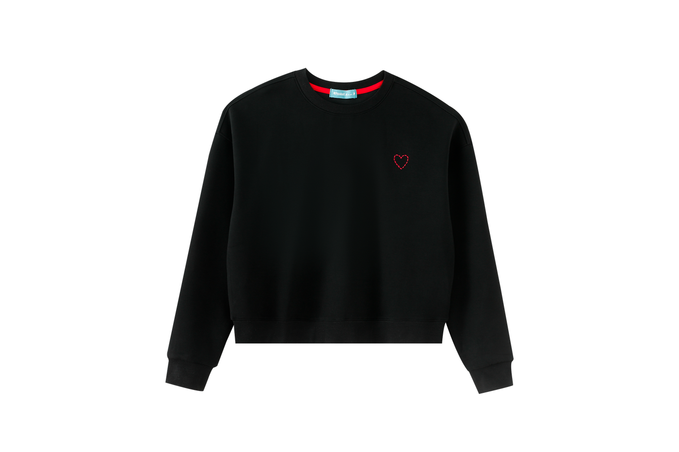 Teen Sweat With P Emblem - BLACK