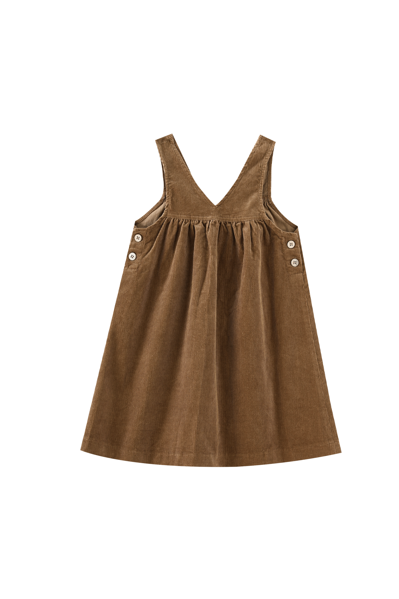 V Neck Yoke Corduroy Jumper