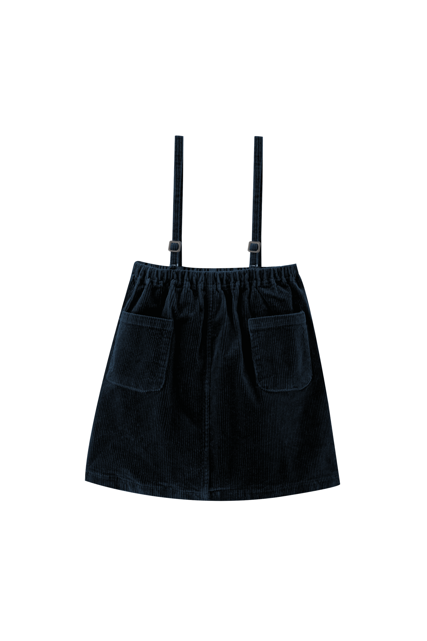 Corduroy Jumper With Thin Shoulder Strap - NAVY