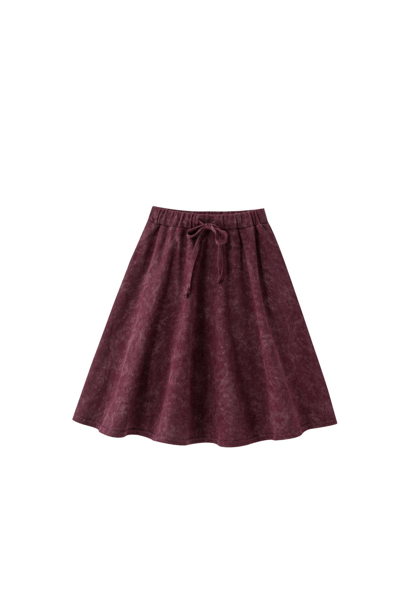 Tie Dye Circle Skirt - BURGUNDY