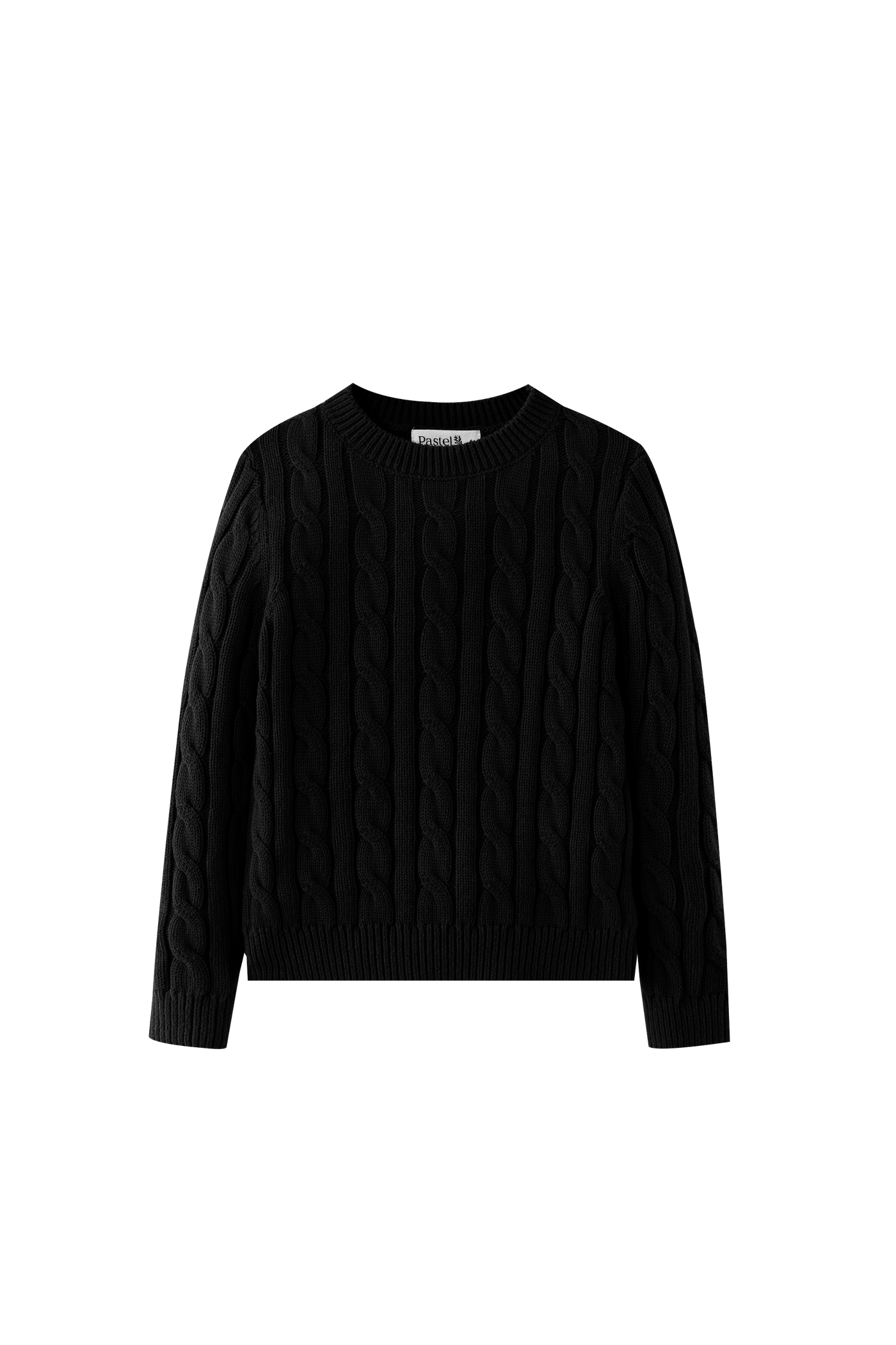 Cable Sweater - BLACK