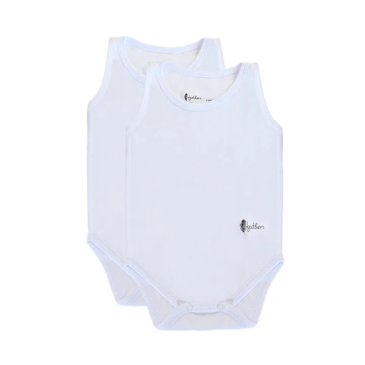 Sleeveless Onesies- 2 Pack