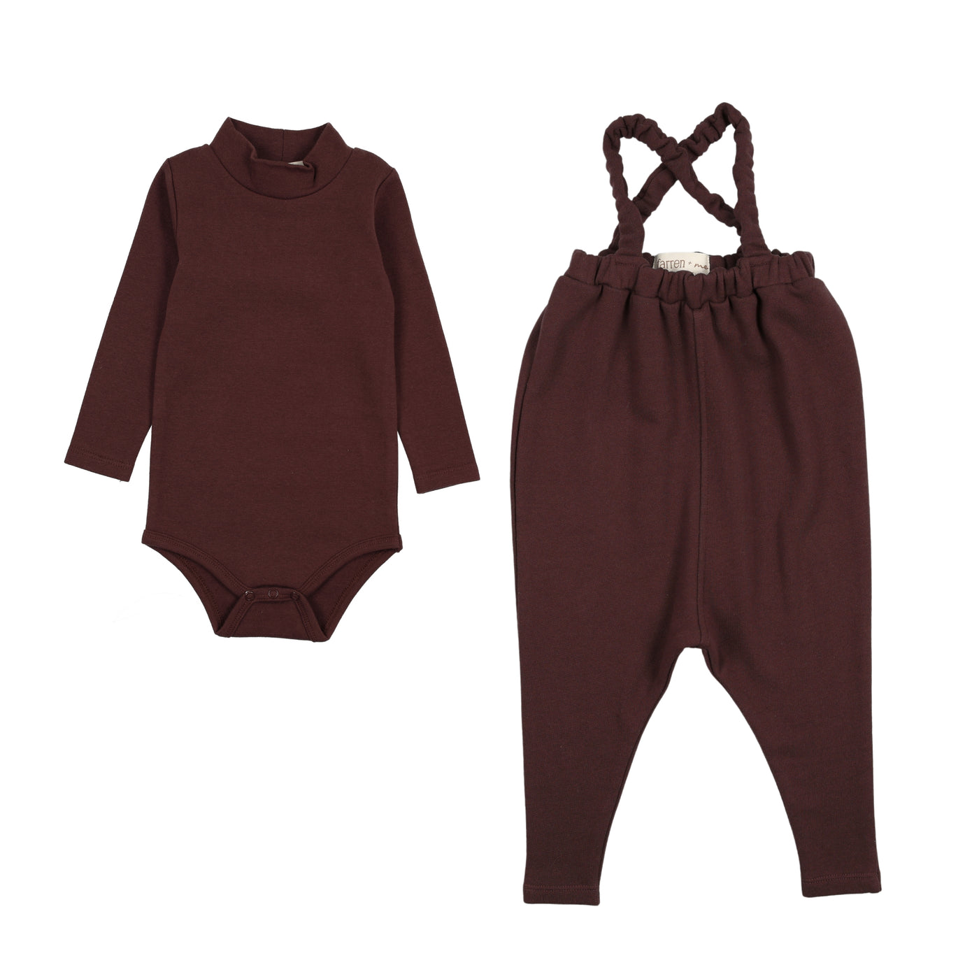 Overall w/ Mockneck Onesie