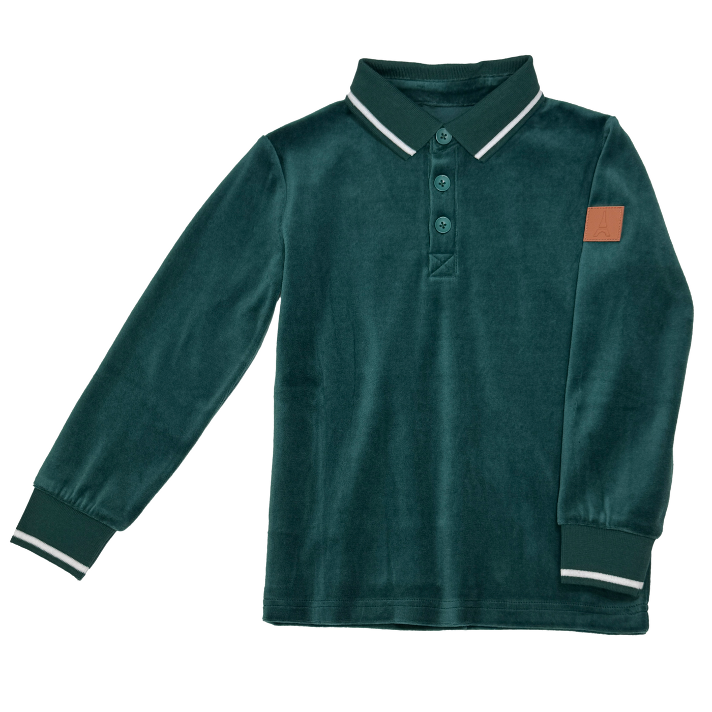 Velour Polo - GREEN