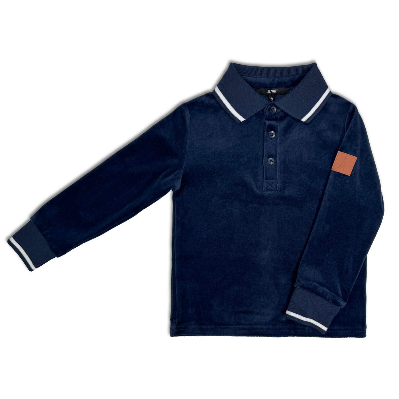 Velour Polo - NAVY