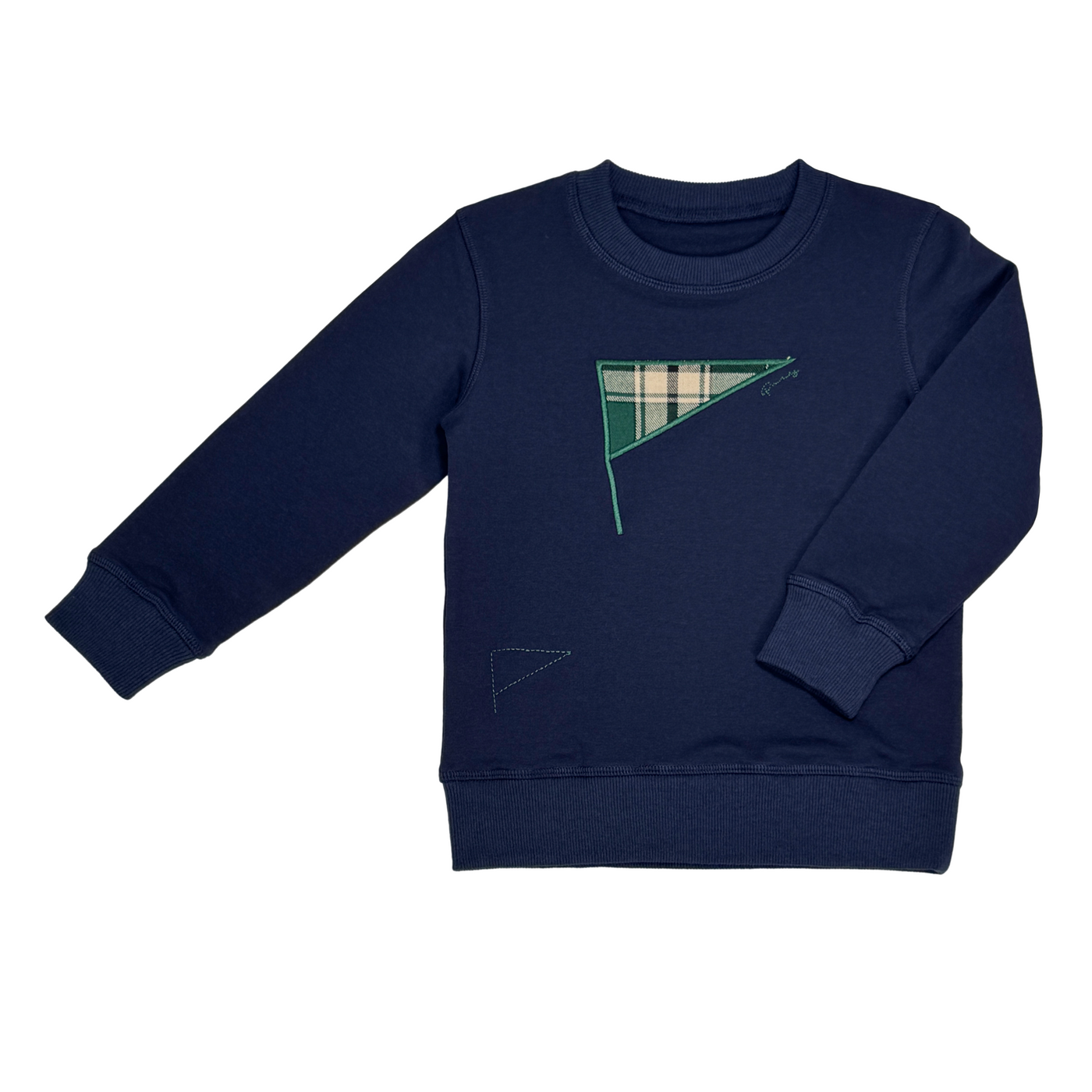 Sweatshirt w/ Plaid Flag