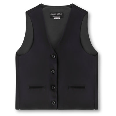 Slim Fit Vest - Black