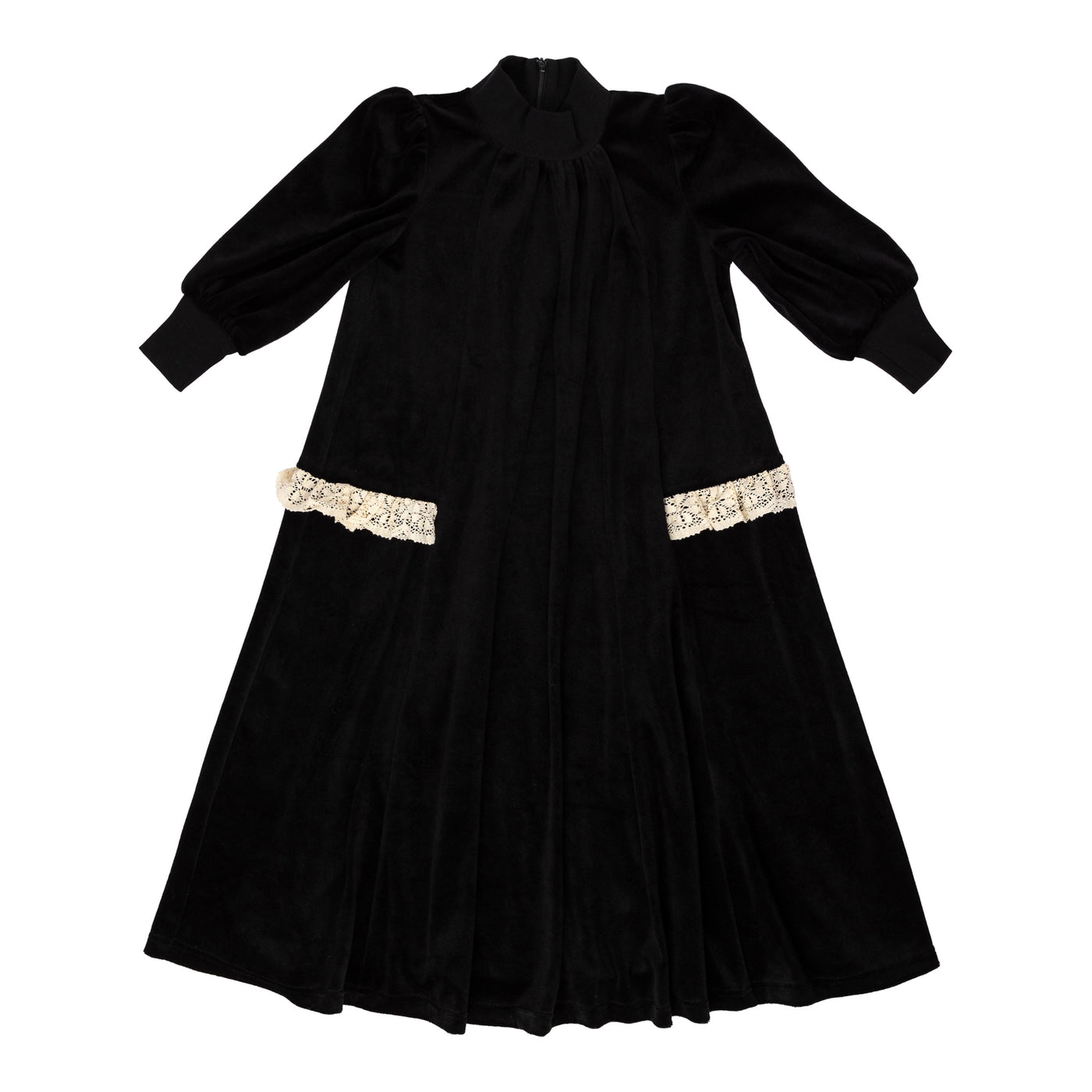 Velour-Lace Robe