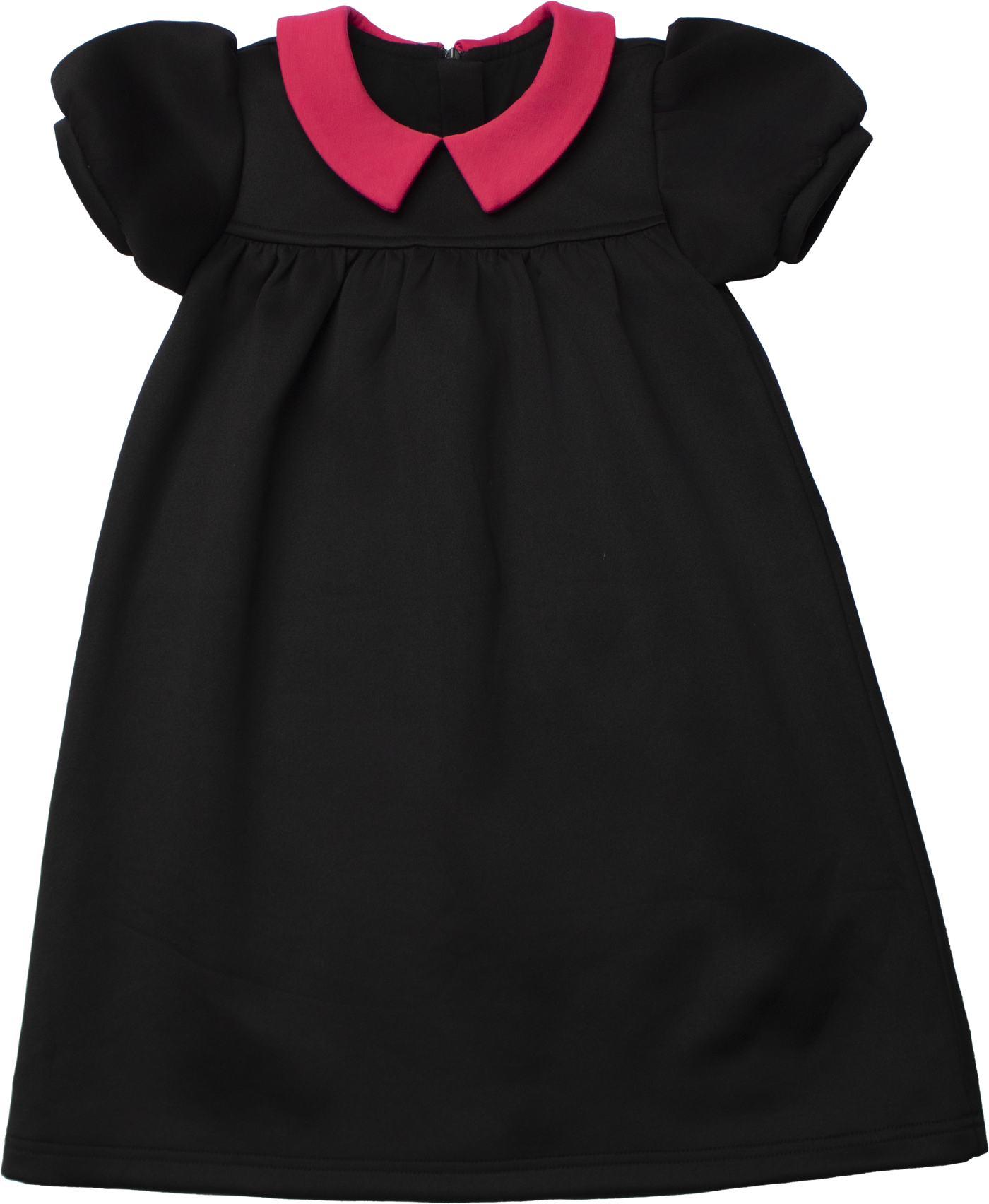 Scuba Dress With Contrast collar