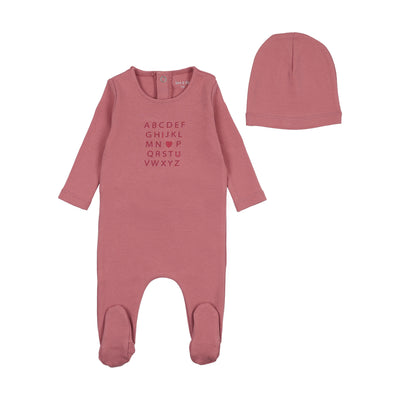 I Love You Footie With Hat