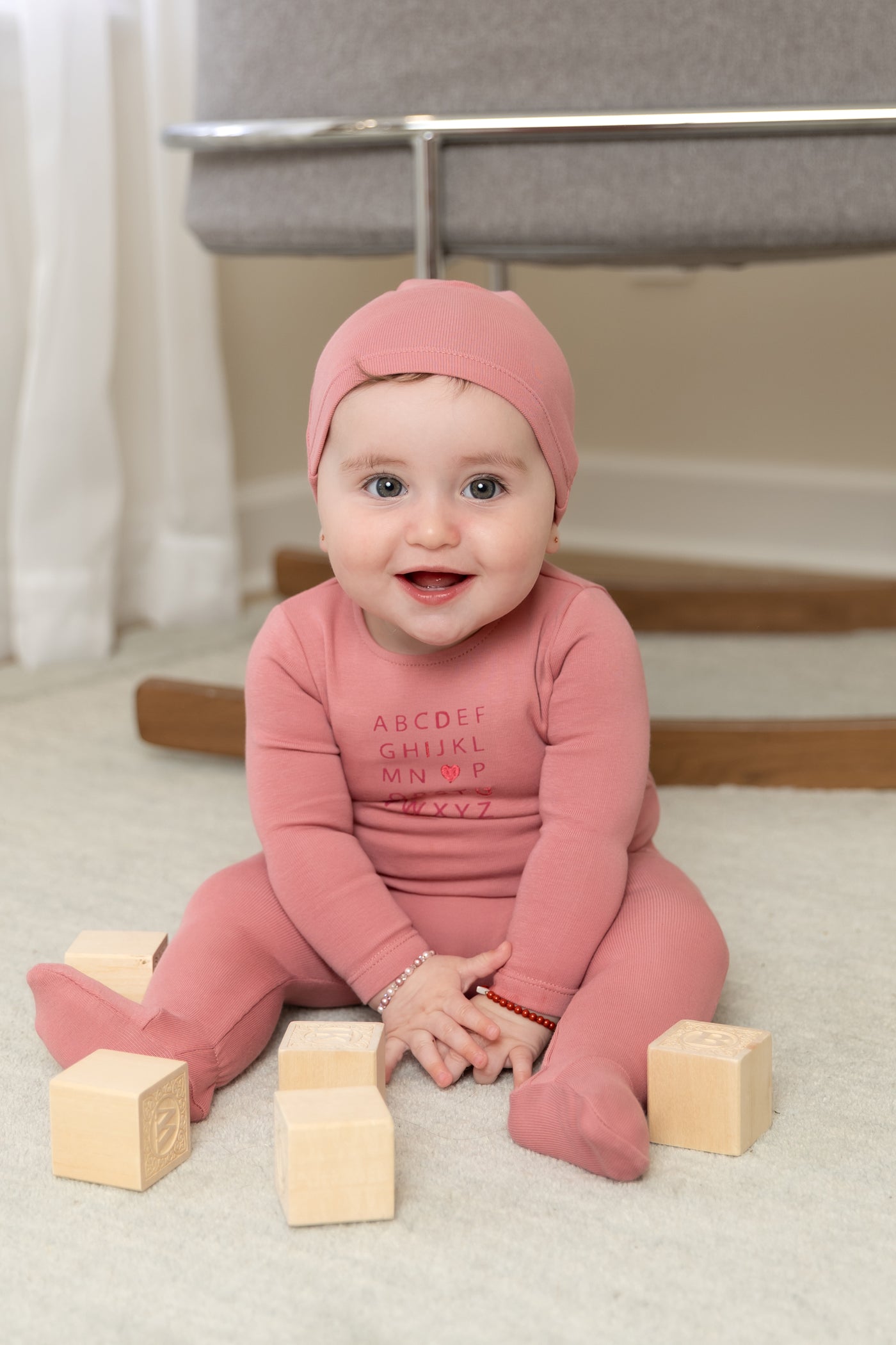 I Love You Footie With Hat