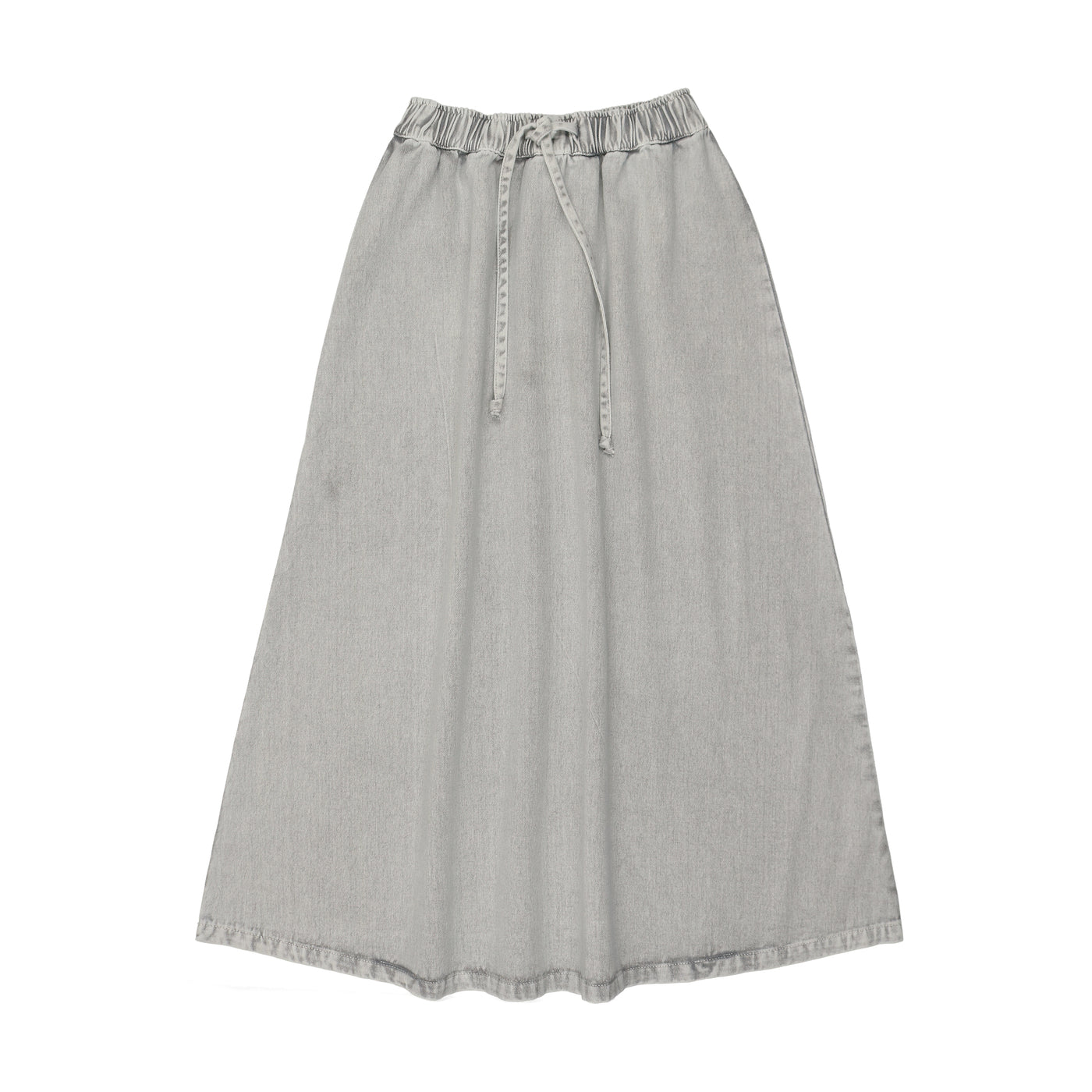 Maxi Drawsrting Skirt - Blue/Grey