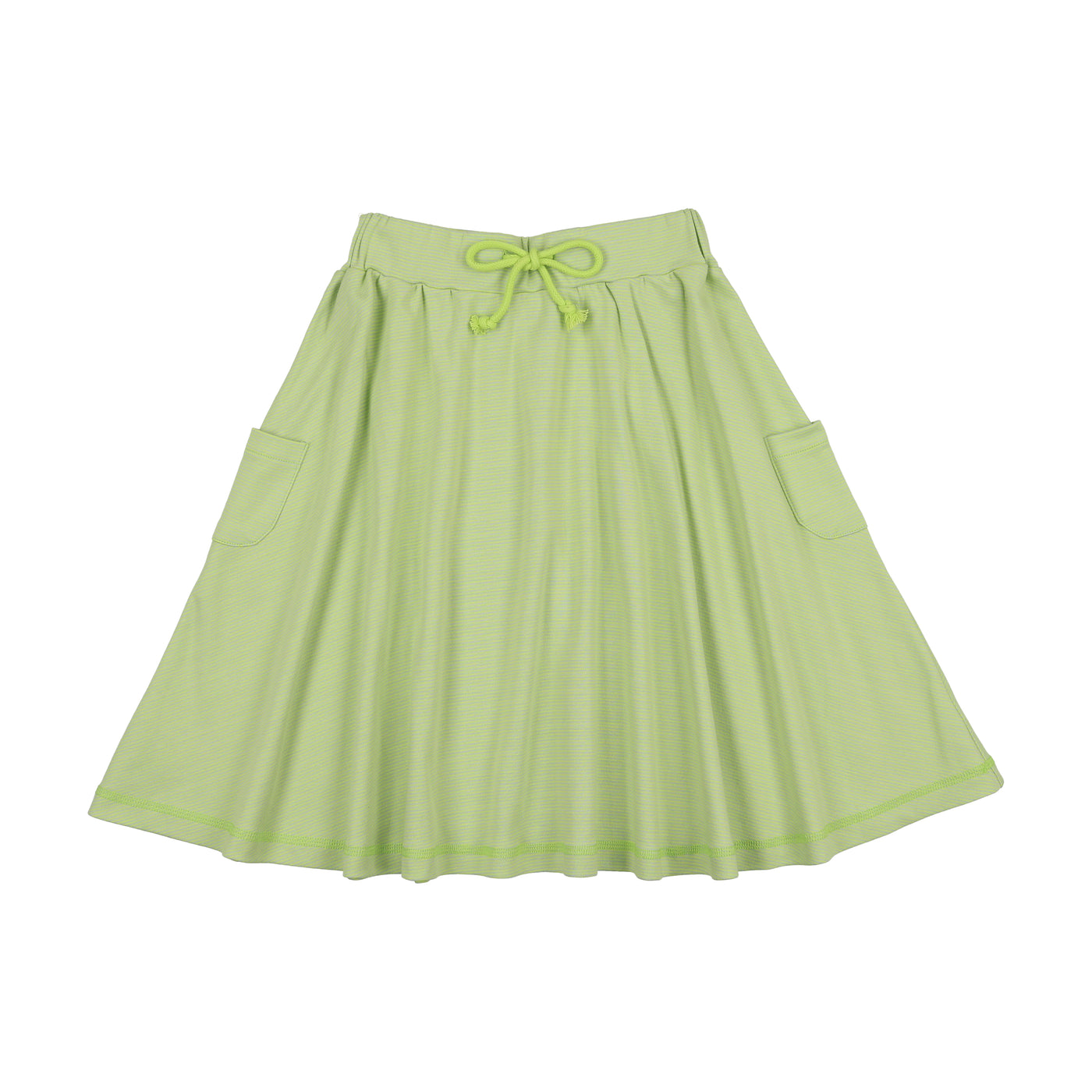 Striped full skirt - Green