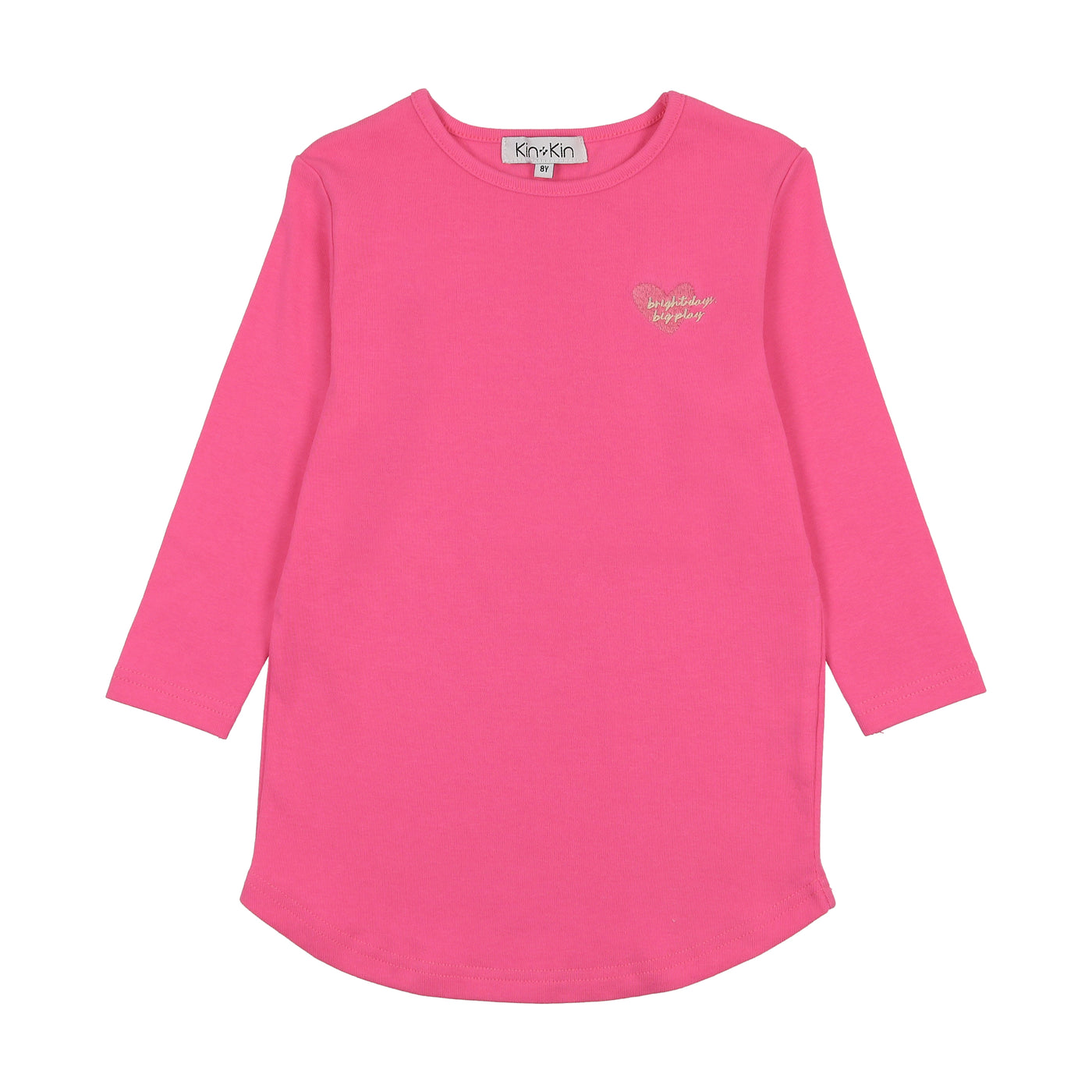 Striped L/S T-Shirt - Hot Pink