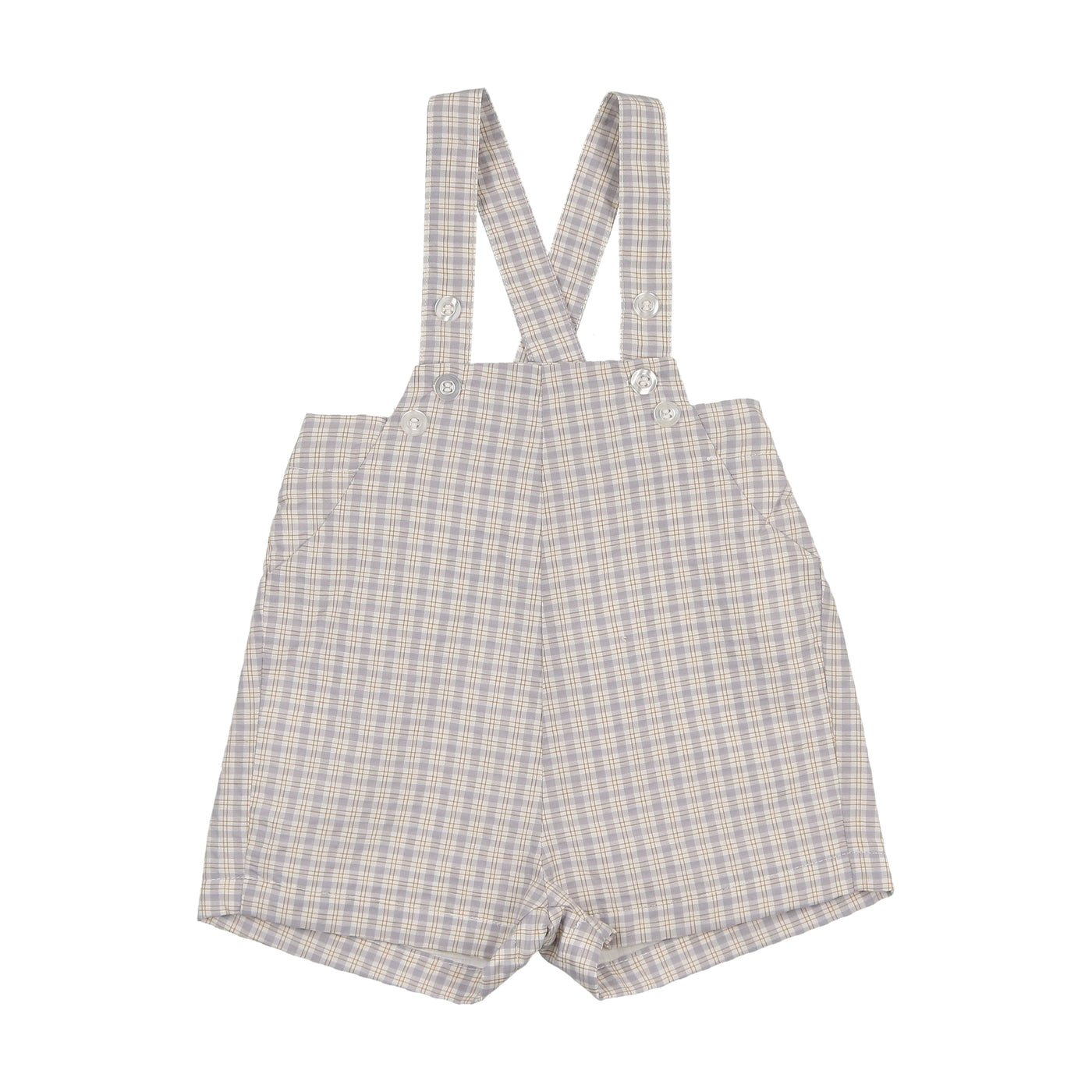 Baby Overall - Blue/White Plaid