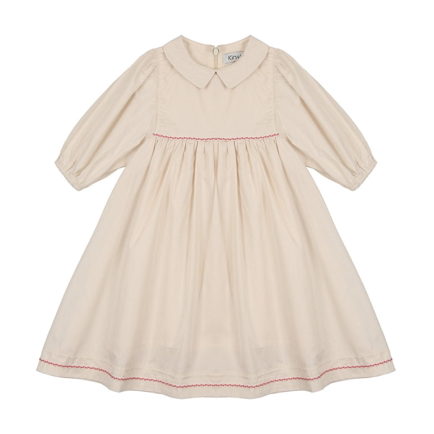 Peter Pan Collar Dress - Natural