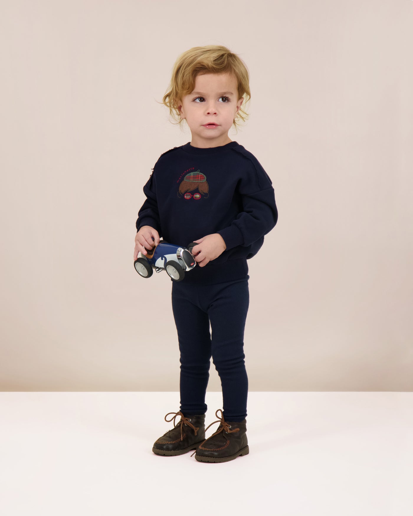 Plaid detail Boys Sweatshirt