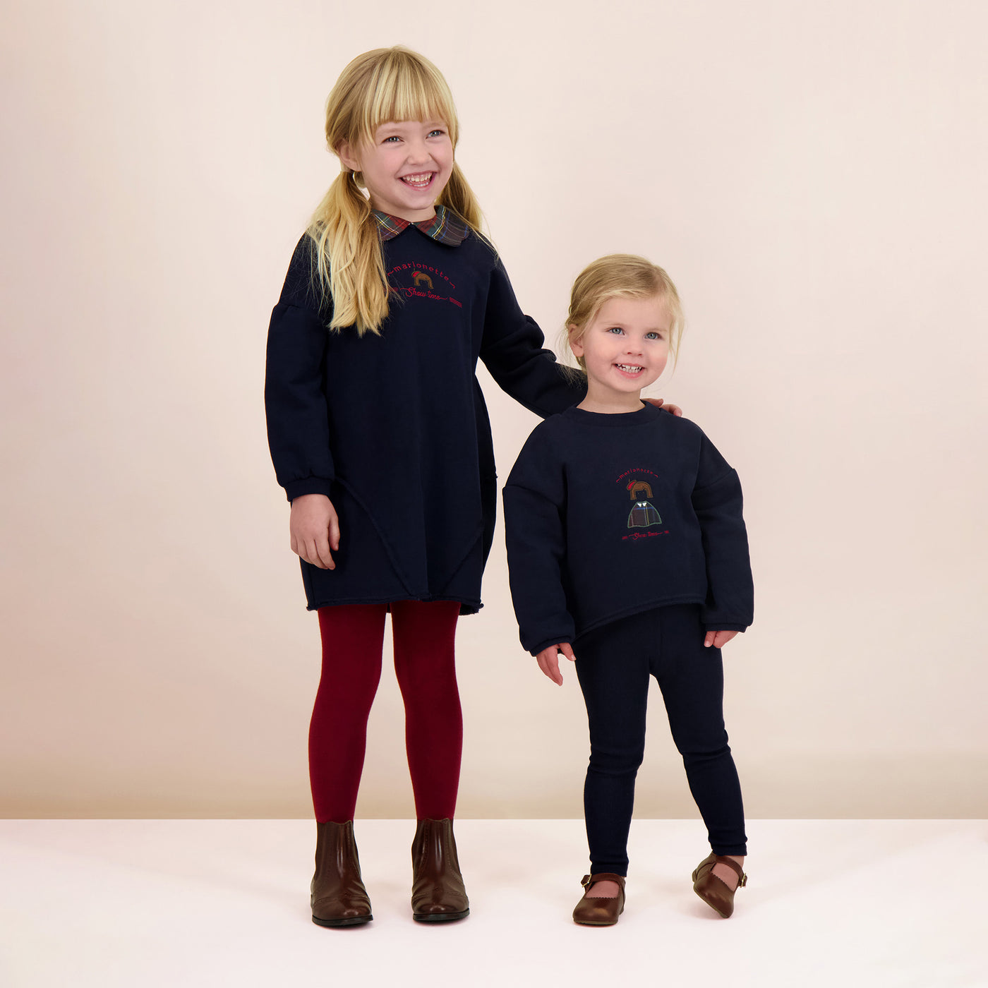 Plaid Detail Girls sweatshirt