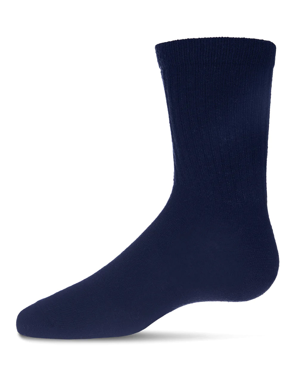 Boys` 3 Pck. Ribbed Cotton Blend Crew Sport Socks - Navy