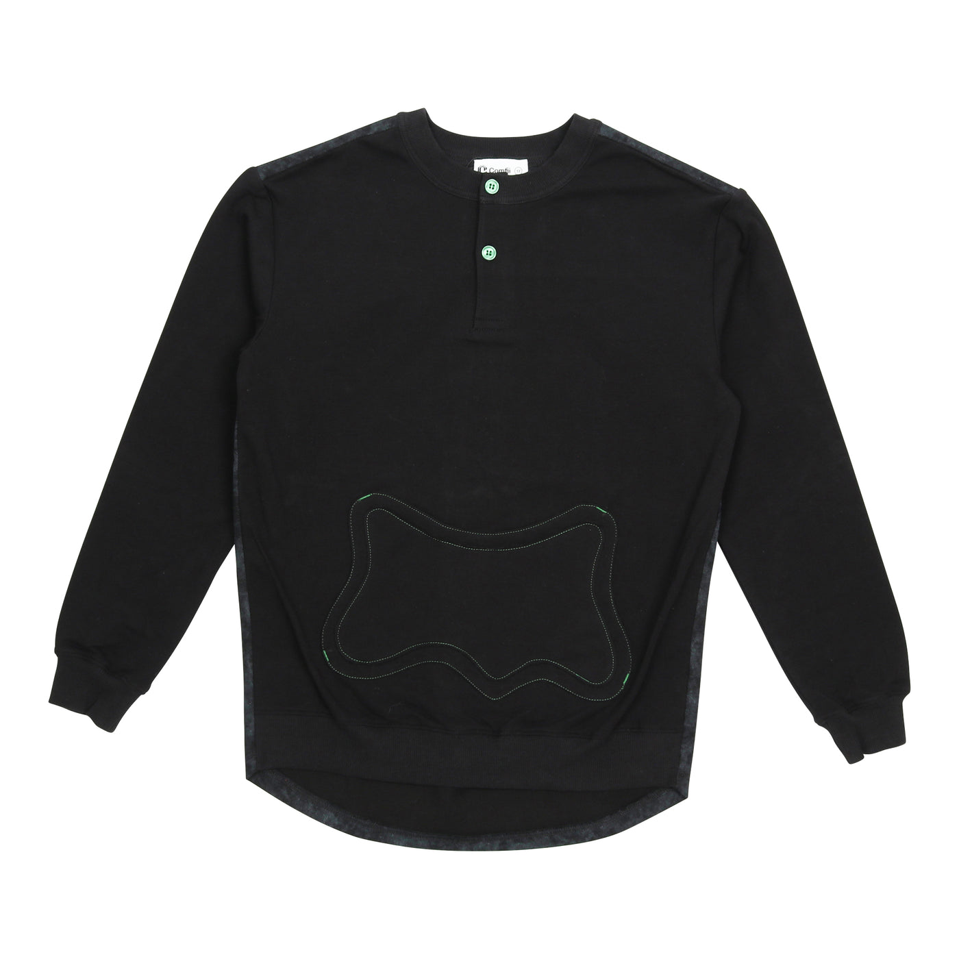Crew Top W/ Kangaroo Pocket