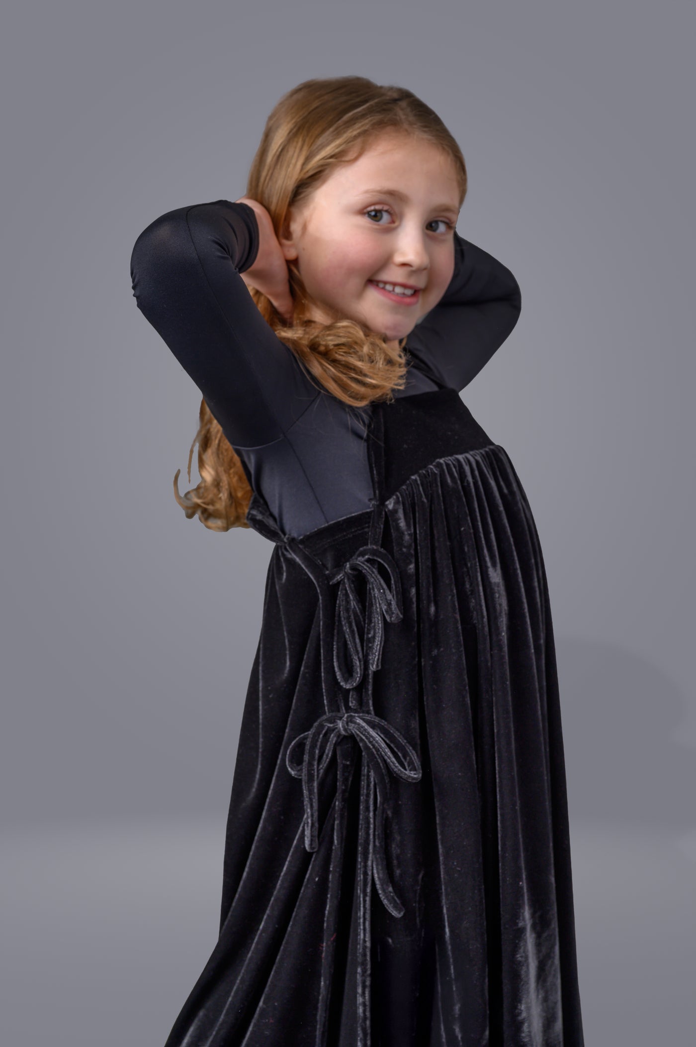 Velour Robe w/ Side Bows