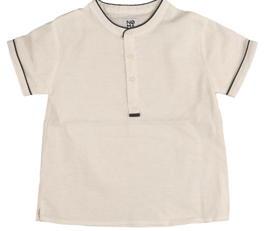 Contrast Binding Placket Shirt