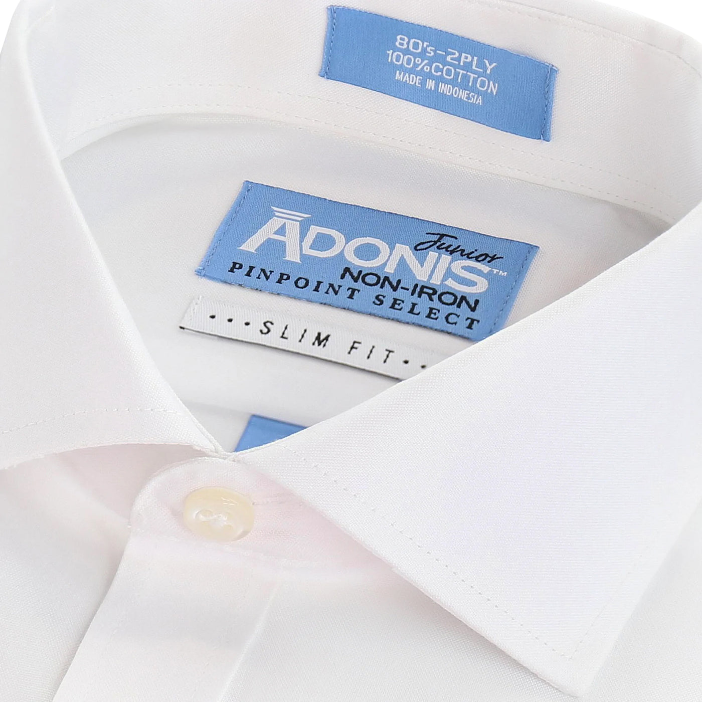 Boys 100% Cotton Non Iron Slim Shirt