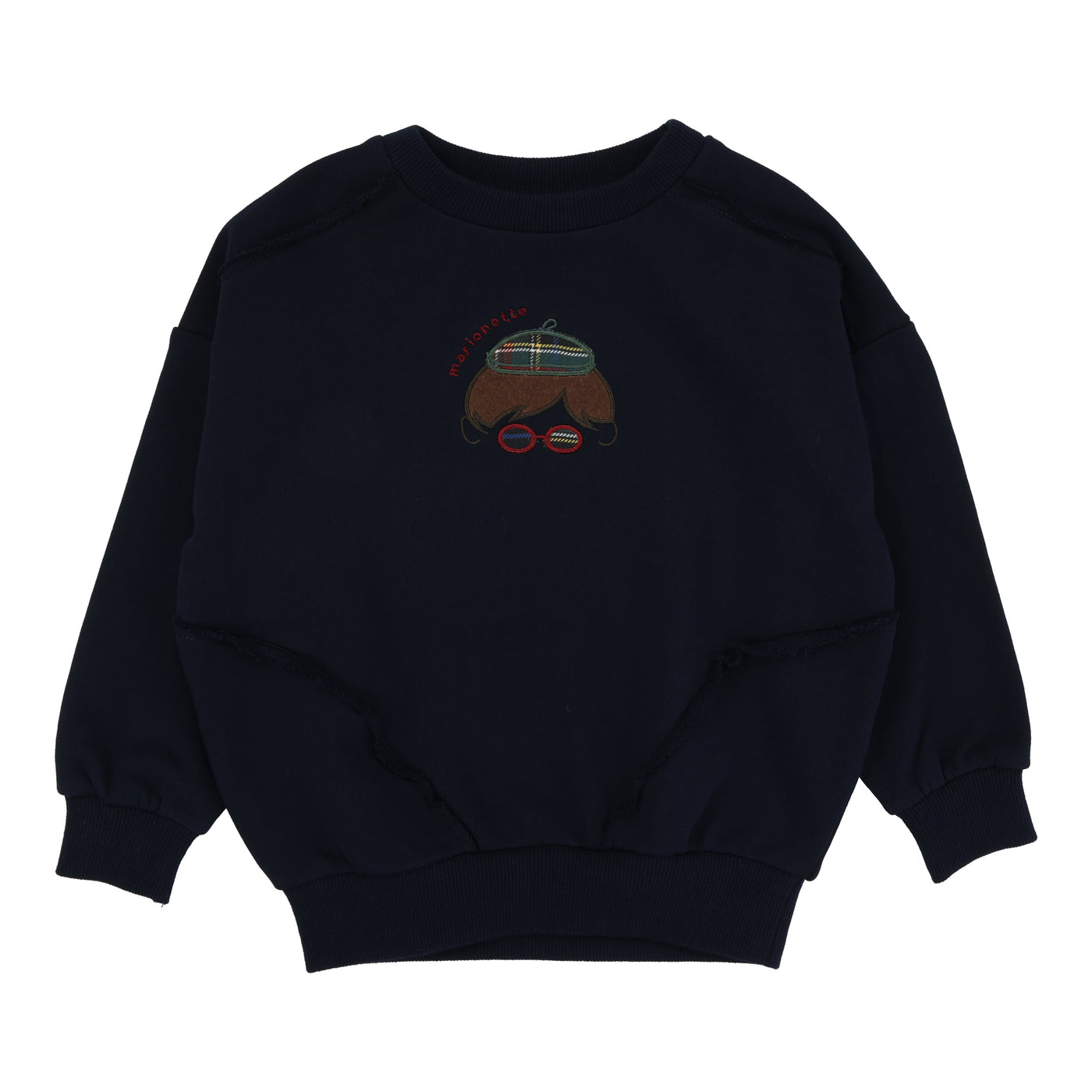 Plaid detail Boys Sweatshirt