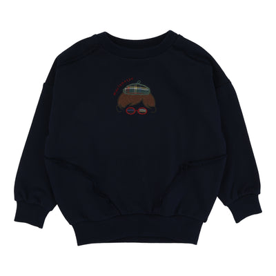 Plaid detail Boys Sweatshirt