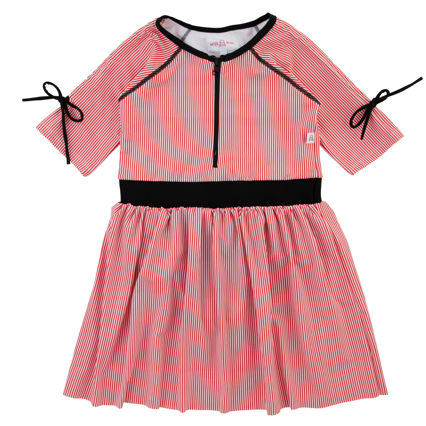 Pinstripe Swim Dress (With Snaps)