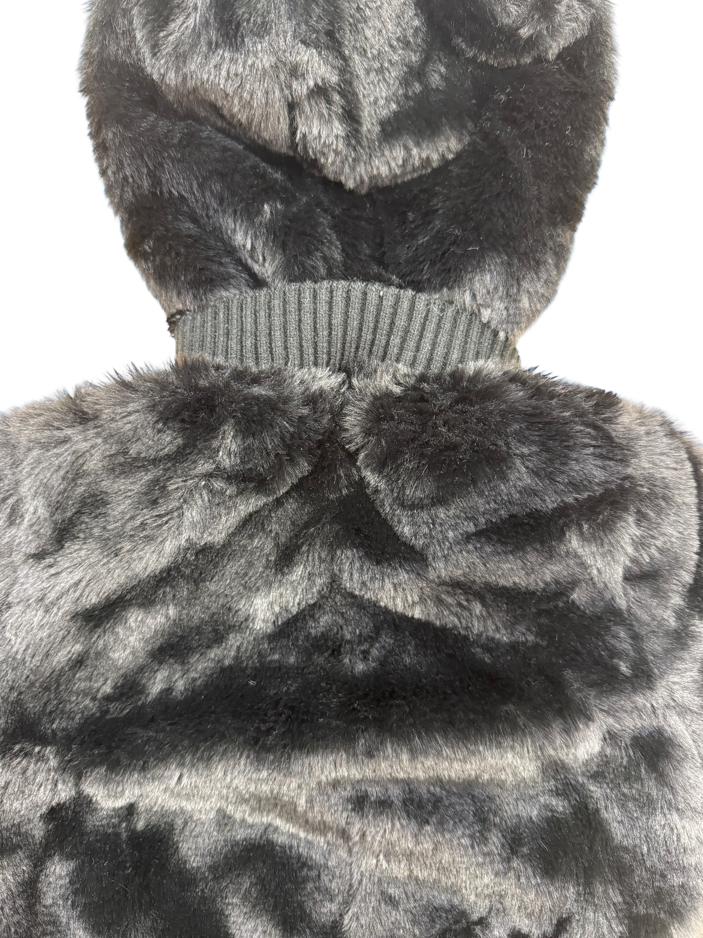 Fuzzy Ribbed Cuffing Coat