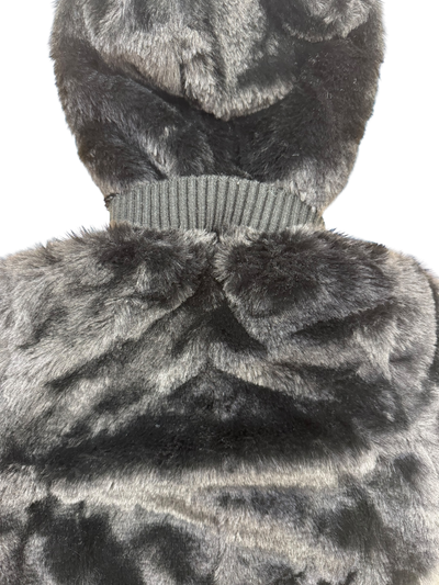 Fuzzy Ribbed Cuffing Coat