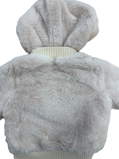 Fuzzy Ribbed Cuffing Coat