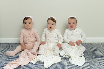 Pretty Petals Footie Set With Hat