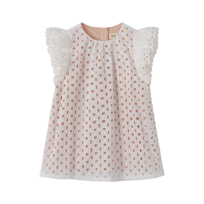 Yoke Eyelet Bloomer Set