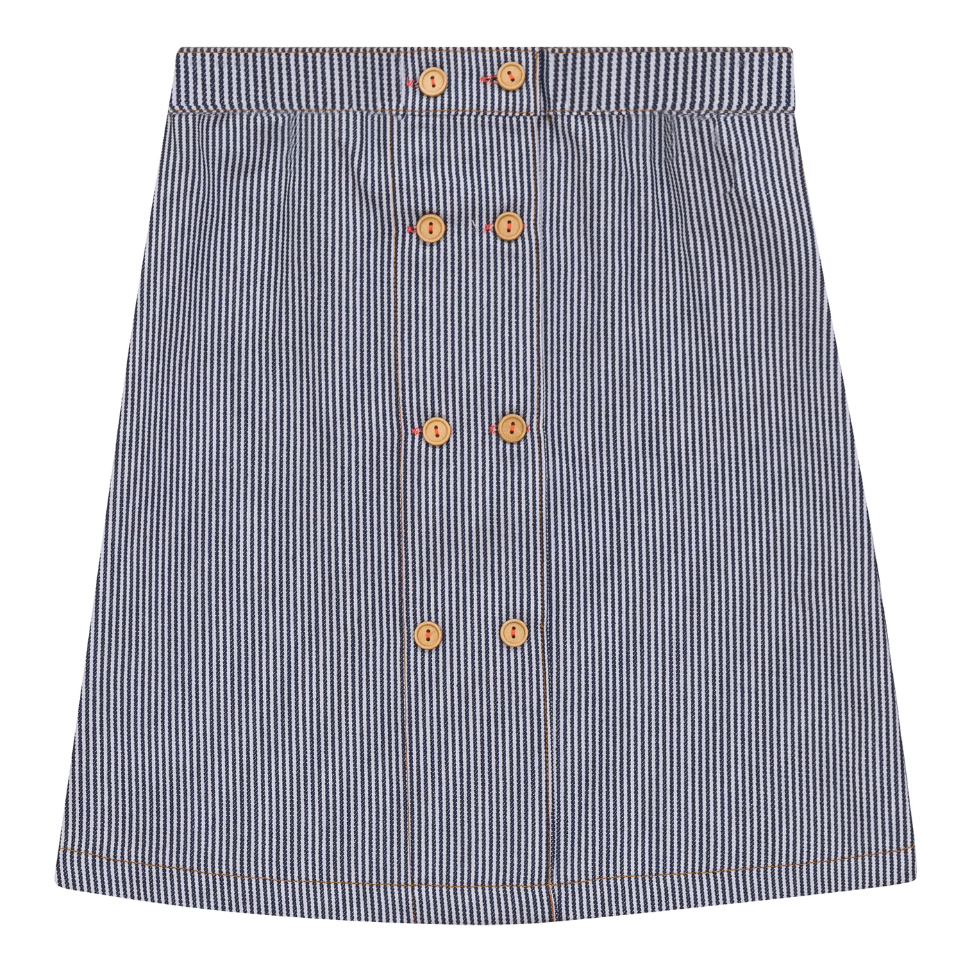 Small Stripe Denim Skirt