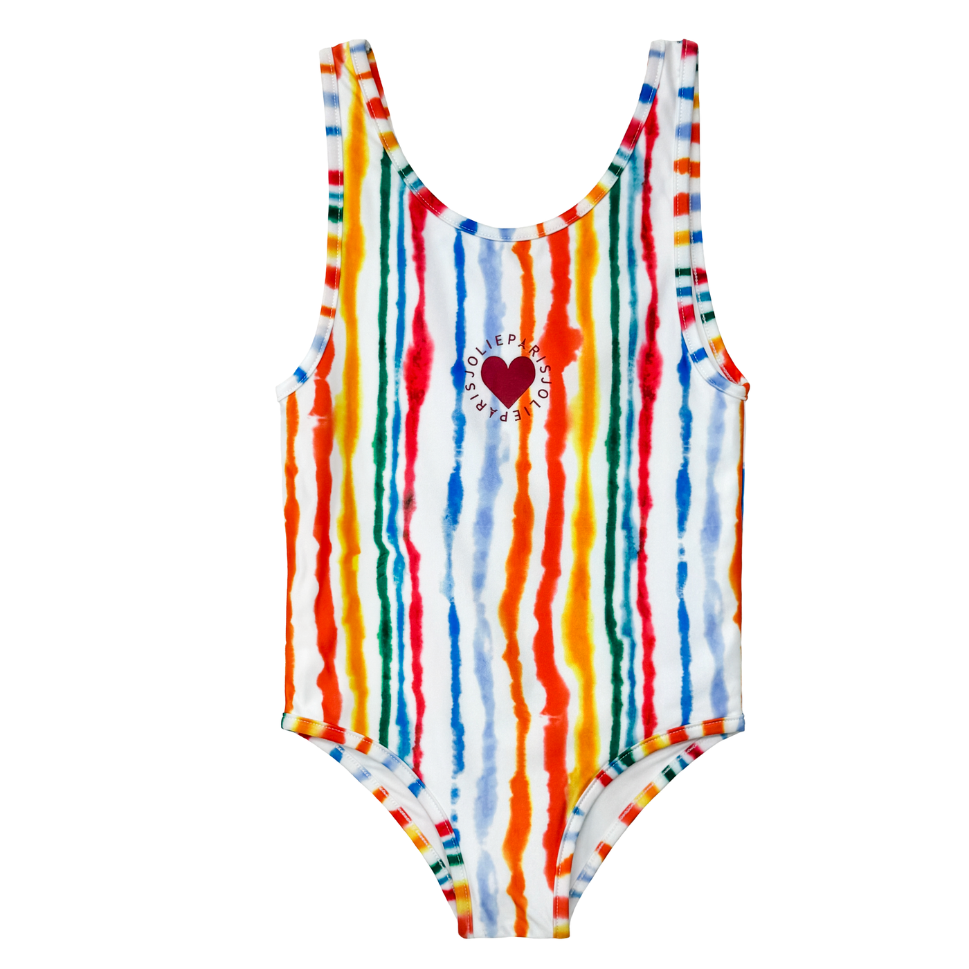 Watercolor Stripe Swim Suit