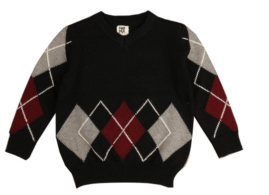 Argyle Knit Sweater