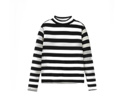 Bold Stripped Turtleneck