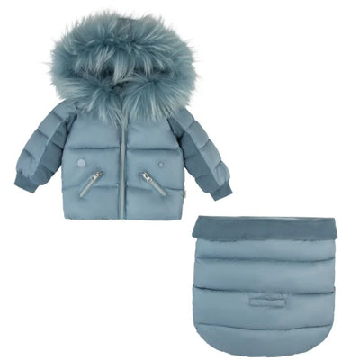 Deatiled Ribbed Snowsuit