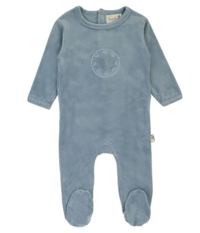 Bow Velour Footie