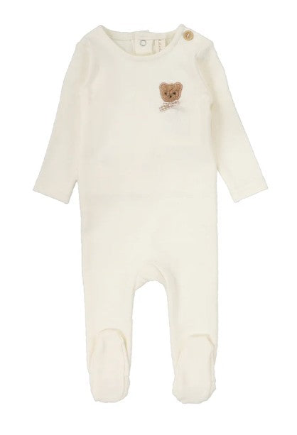 Bear Applique Foootie